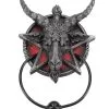 Baphomet Türklopfer 1 Baphomet Türklopfer -Grusel Dekor Geschaft baphomet tuerklopfer baphomet door knocker gothic deko 39218 01