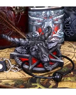 Baphomet Türklopfer -Grusel Dekor Geschaft baphomet tuerklopfer baphomet door knocker gothic deko 39218 03