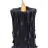 Schwarze Magie LED Kerze 19cm -Grusel Dekor Geschaft black magic led kerze black magic led candle halloween deko gothic deko 54011 01