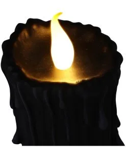 Schwarze Magie LED Kerze 19cm 13 Schwarze Magie LED Kerze 19cm -Grusel Dekor Geschaft black magic led kerze black magic led candle halloween deko gothic deko 54011 06