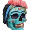 Calavera De Azucar Totenschädel 19cm -Grusel Dekor Geschaft calavera de azucar totenkopf calavera de azucar skull dia de los muertos figur 54563 01