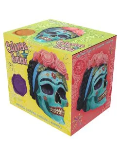 Calavera De Azucar Totenschädel 19cm -Grusel Dekor Geschaft calavera de azucar totenkopf calavera de azucar skull dia de los muertos figur 54563 06