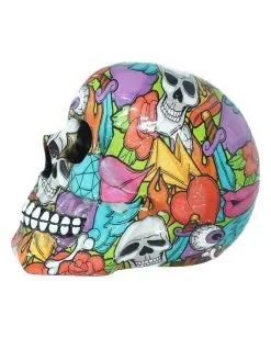 Calypso Pop Art Totenkopf -Grusel Dekor Geschaft calypso pop art totenschaedel calypso pop art totenkopf calypso pop art skull 50728 03