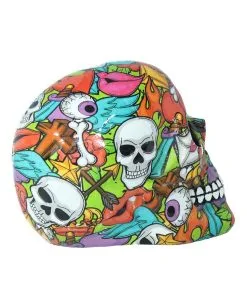 Calypso Pop Art Totenkopf -Grusel Dekor Geschaft calypso pop art totenschaedel calypso pop art totenkopf calypso pop art skull 50728 06