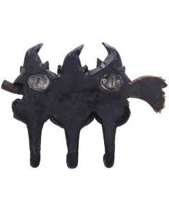 3 Kätzchen Mit Hexenhut Als Schlüsselbrett 12 3 Kätzchen Mit Hexenhut Als Schlüsselbrett -Grusel Dekor Geschaft drei hexen kaetzchen als schluesselbrett witches helpers key hanger halloween wohnaccessoire 52694 05