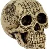 Fantasy Totenschädel Mit Mystic Muster -Grusel Dekor Geschaft fantasy totenkopf mit mystic muster fantasy totenschaedel mit muster skeleton skull with tattoo pattern 39786 01