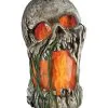 Flammeneffekt Moder Totenschädel Deko -Grusel Dekor Geschaft flammeneffekt horror totenschaedel deko halloween und horror deko halloween skull animated prop 53548