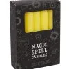 Gelbe "Erfolg" Hexenkerzen 12 St. -Grusel Dekor Geschaft gelbe erfolg zauberkerzen yellow success spell candles wicca candles gothic deko 50679 01