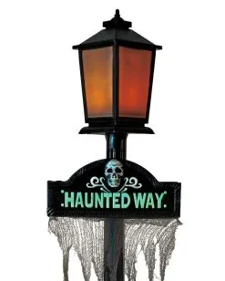 Schaurige Straßenlaterne Mit Licht & Sound -Grusel Dekor Geschaft gespenstische halloween strassenlaterne mit licht und sound halloween lantern decor 51425 2