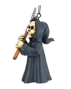 Sensenmann Christbaumkugel 8,9cm -Grusel Dekor Geschaft grim reaper weihnachtskugel halloween und horror weihnachtsdeko und wohnaccessoires grim reaper hanging ornament 54748 3