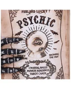 Hellseher Zauberbuch Deko 25,8cm -Grusel Dekor Geschaft grimoire hexenbuch deko psychic compendium deco halloween tischdekoration 51062 05