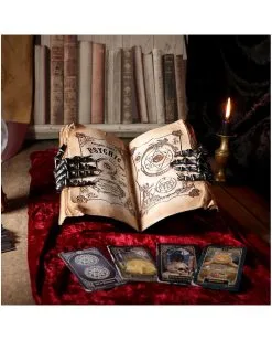 Hellseher Zauberbuch Deko 25,8cm -Grusel Dekor Geschaft grimoire hexenbuch deko psychic compendium deco halloween tischdekoration 51062 07