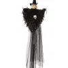 Schwarze Hängende Hexe Mit Totenschädel 53cm 1 Schwarze Hängende Hexe Mit Totenschädel 53cm -Grusel Dekor Geschaft haengende hexe mit totenkopf schwarz black hanging ghost stream dress halloween haenge deko 53800