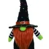Halloween Gnom Mit Hexenhut 31cm -Grusel Dekor Geschaft halloween hexen zwerg dekofigur halloween plus gnome decor halloween gnom kuscheltier 53042