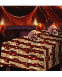 Horror Clown Zirkus Halloween Tischdecke -Grusel Dekor Geschaft halloween horrorclown circus tischdecke halloween horror clown circus tablecloth horror zirkus dekoration 53166 3