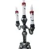 Gothic Kerzenständer Mit LED Kerzen 1 Gothic Kerzenständer Mit LED Kerzen -Grusel Dekor Geschaft halloween kerzenstaender mit led kerzen fledermaus licht skull candelabra 38309