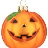 Halloween Jack O'Lantern Glas Christbaumkugel Ø7,6cm 2 Halloween Jack O'Lantern Glas Christbaumkugel Ø7,6cm -Grusel Dekor Geschaft halloween kuerbis glas weihnachtskugel halloween und horror weihnachtsdeko jack o lantern pumpkin hanging ornament 54760
