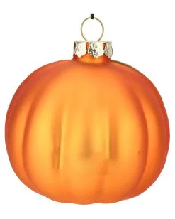 Halloween Jack O'Lantern Glas Christbaumkugel Ø7,6cm -Grusel Dekor Geschaft halloween kuerbis glas weihnachtskugel halloween und horror weihnachtsdeko jack o lantern pumpkin hanging ornament 54760 2