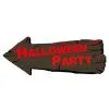 Halloween Party Hinweisschild 50cm -Grusel Dekor Geschaft halloween party wegweiser halloween party hinweisschild haloween party signpost 52833 01