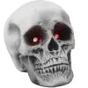 Halloween Totenschädel Mit Blinkenden Augen 21cm -Grusel Dekor Geschaft halloween totenkopf mit rot blinkenden augen halloween totenschaedel halloween skull with blinking eyes 53907 01