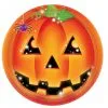 Kürbiskopf Partyteller -Grusel Dekor Geschaft halloween kuerbis pappteller halloween geschirr und deko mit kuerbis motiv 24591