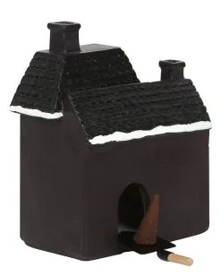 Hounted House Räucherkegel Haus -Grusel Dekor Geschaft haunted house raeucherkegel halter haunted house incense cone burner halloween homeware 53588 03