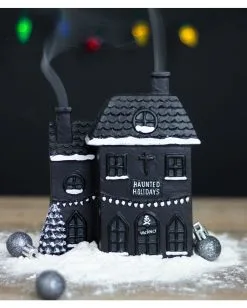 Hounted House Räucherkegel Haus -Grusel Dekor Geschaft haunted house raeucherkegel halter haunted house incense cone burner halloween homeware 53588 04