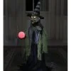 Hexe Mit Hexenkugel Halloween Animatronic -Grusel Dekor Geschaft hexe mit wahrsagekugel halloween animatronic fortune teller witch halloween animated prop horror und halloween deko 51248