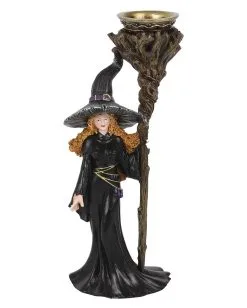 Grusel Dekor Geschaft 29 Grusel Dekor Geschaft -Grusel Dekor Geschaft hexe mit zauberstab backflow raeucherkegelhalter witch with staff backflow insence burner 51126 02