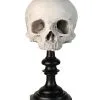 J. DOE Totenschädel Auf Sockel 20cm -Grusel Dekor Geschaft j doe totenkopf auf sockel j doe totenschaedel auf sockel j doe skull plinth gothic homware 54857 04