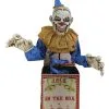 Jack In The Box Halloween Animatronic 1 Jack In The Box Halloween Animatronic -Grusel Dekor Geschaft jack in the box halloween animatronic halloween und horror deko scary clown in box animated prop 51254