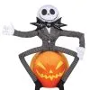 Jack Skellington Auf Kürbis Halloween Greeter 2 Jack Skellington Auf Kürbis Halloween Greeter -Grusel Dekor Geschaft jack skellington auf kuerbis halloween greeter halloween und horror deko nightmare before christmas deko 51491