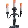 Kerzenständer Mit LED Kerzen -Grusel Dekor Geschaft kerzenstaender mit led kerzen und flackerlicht kerzenleuchter mit totenkoepfen 17480