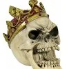 Totenschädel Mit Krone -Grusel Dekor Geschaft kleiner totenkopf mit krone totenschaedel mit koenigskrone skull with crown 29415