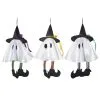Kleines Weißes Gespenst Mit Hexenhut 36 Cm -Grusel Dekor Geschaft kleiner weisser geist mit hexenhut little white ghost with witch hat 39603 01