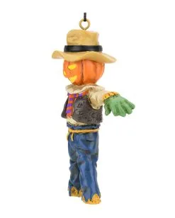 Kürbis Vogelscheuche Christbaumkugel 9,5cm -Grusel Dekor Geschaft kuerbis vogelscheuche weihnachtskugel halloween und horror weihnachtsdeko scarecrow ornament 54755 5
