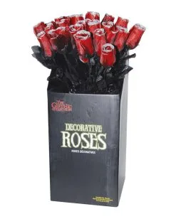 Dunkelrote Kunstrose