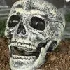 Kunststoff Totenschädel 20cm -Grusel Dekor Geschaft kunststoff totenkopf 20cm totenschaedel halloween dekoration skull decoration 35977