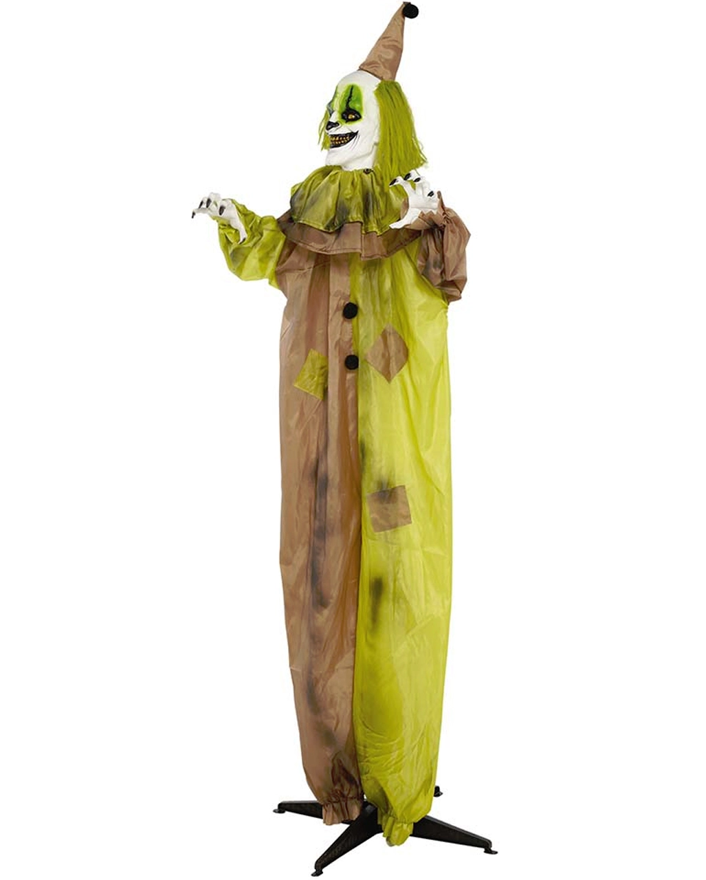 Horror Clown Standfigur Mit Leuchtaugen 180cm 4 Horror Clown Standfigur Mit Leuchtaugen 180cm – Bild 2