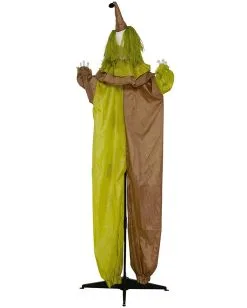 Horror Clown Standfigur Mit Leuchtaugen 180cm 7 Horror Clown Standfigur Mit Leuchtaugen 180cm -Grusel Dekor Geschaft lebensgrosse horror clown figur mit licht 180cm life size horror clown figure with light halloween standfigur clown 53363 3