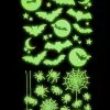 Leuchtende "Fledermäuse & Spinnen" Halloween Sticker -Grusel Dekor Geschaft leuchtende halloween sticker fledermaeuse und spinnen glow in the dark halloween sticker bats and spiders 51726 01