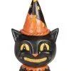 Johanna Parker Katze Mit Leuchtendem Spitzhut 20cm -Grusel Dekor Geschaft leuchtende johanna parker katze mit spitzhut 20cm light up hat fellow johanna parker cat 54058