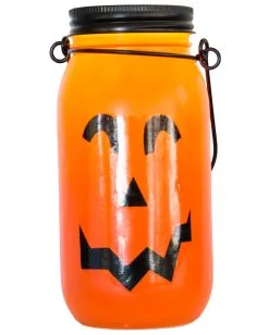 Beleuchtete Kürbis Laterne Aus Glas 6 Beleuchtete Kürbis Laterne Aus Glas -Grusel Dekor Geschaft leuchtende kuerbis glas laterne glowing pumpkin glass lantern halloween kuerbis deko 52602 2