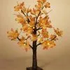 Beleuchteter Herbstbaum 60cm -Grusel Dekor Geschaft leuchtender led herbst baum 60cm maple leaf led lighted tree halloween deko laubbaum 54319