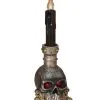 Leuchtender Totenschädel Mit Kerze 36cm -Grusel Dekor Geschaft leuchtender totenkopf mit kerze 36cm lighted stacking skull with candle halloween totenschaedel deko 52549
