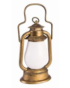 Messingfarbene Grubenlaterne Mit Licht 5 Messingfarbene Grubenlaterne Mit Licht -Grusel Dekor Geschaft messingfarbene grubenlaterne golden mineshaft lantern with light halloween deko 39474 02
