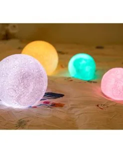 Mondlicht Mit Farbwechsel & Fernbedienung -Grusel Dekor Geschaft mond nachtlicht mit farbwechsel fernbedienung moon light with color changing remote control wohn ambiente 52410 03