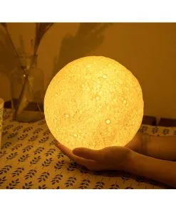 Mondlicht Mit Farbwechsel & Fernbedienung -Grusel Dekor Geschaft mond nachtlicht mit farbwechsel fernbedienung moon light with color changing remote control wohn ambiente 52410 04