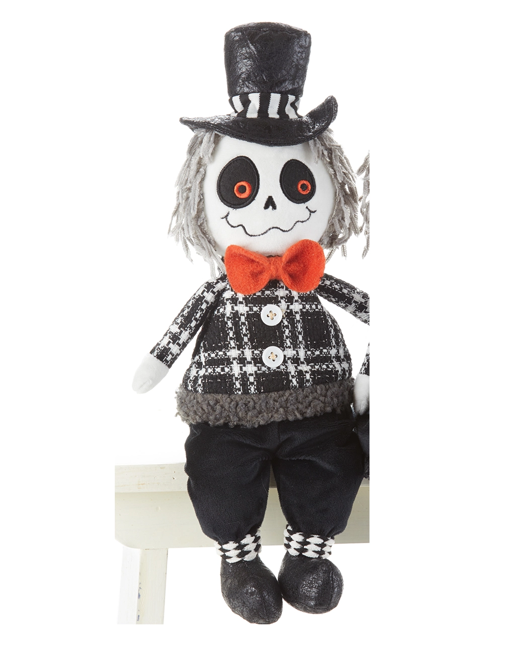 Herr Skelett Gentleman Kantenhocker Figur 40cm 3 Herr Skelett Gentleman Kantenhocker Figur 40cm