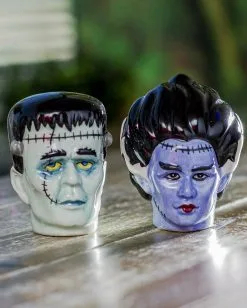 Frankenstein Pärchen Salz & Pfefferstreuer -Grusel Dekor Geschaft mr und mrs frankenstein salz und pfefferstreuer mr and mrs frankenstein salt and pepper shakers 51637 03